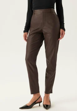 Object Collectors Item Korkeavyötäröiset Housut|Nahkahousut*Objbelle Lisa Coated Pant Noos