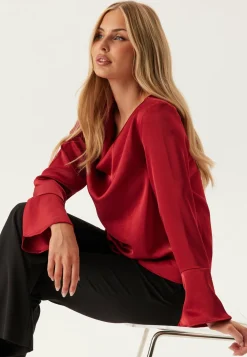 Object Collectors Item Juhlatopit|Pitkähihaiset Topit*Objchilli L/S RE WATERFALL TOP