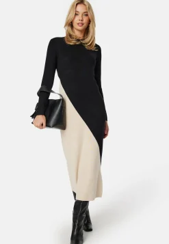 Object Collectors Item Pitkähihaiset Mekot|Midimekot*Objester Block Knit Dress