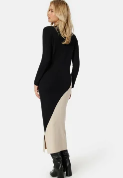 Object Collectors Item Pitkähihaiset Mekot|Midimekot*Objester Block Knit Dress