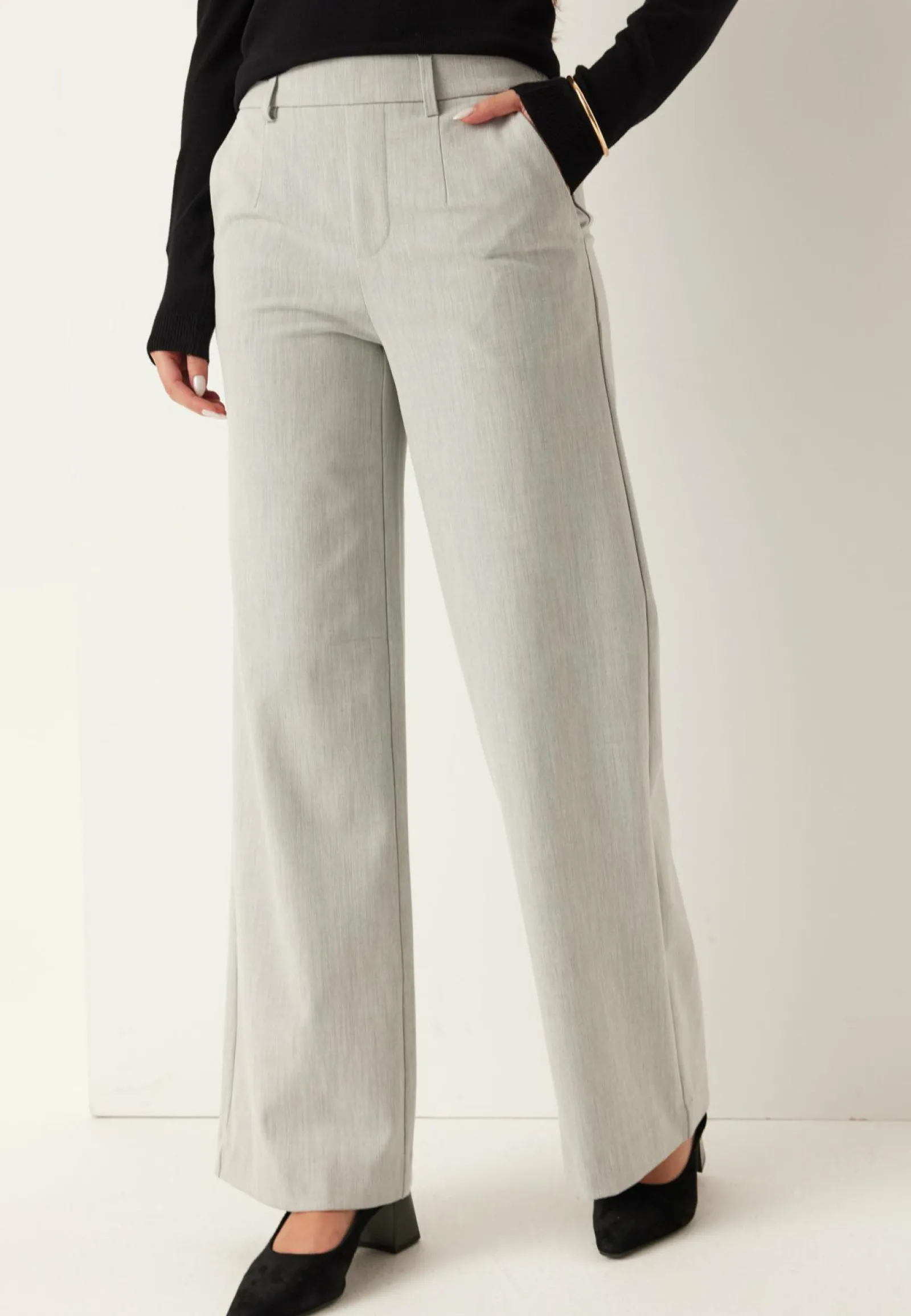 Object Collectors Item Leveälahkeiset Housut|Suorat Housut*Objlisa MW Wide Pant