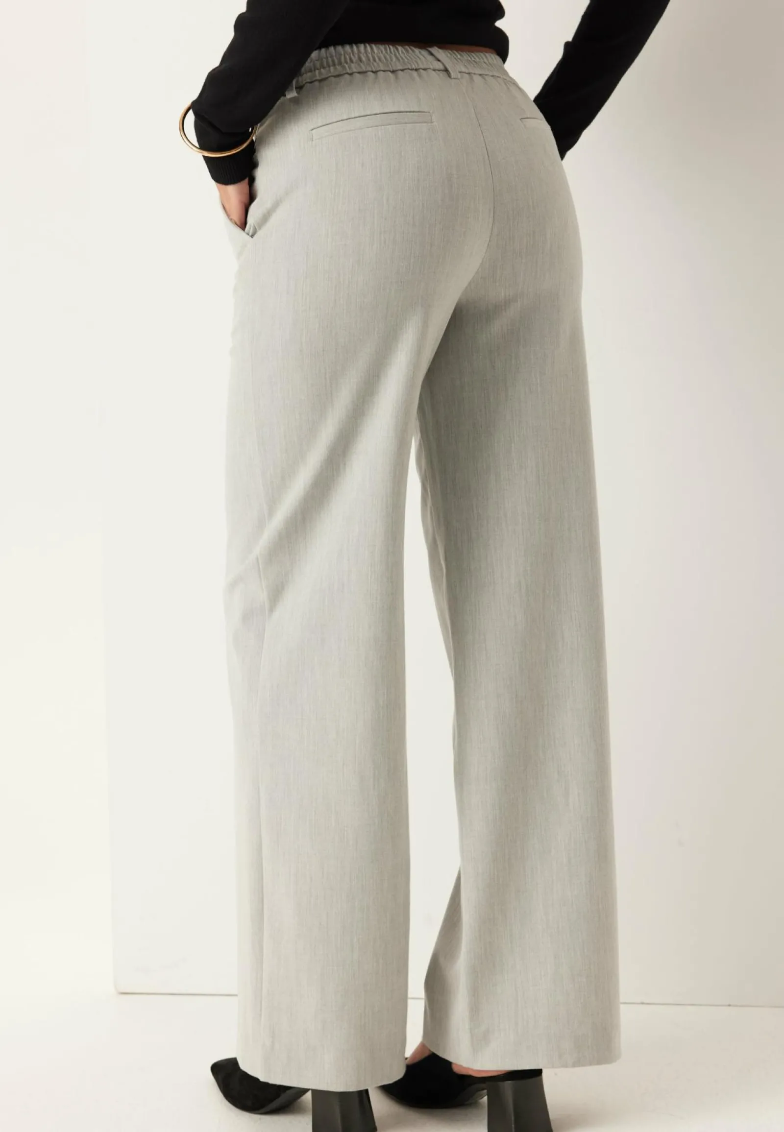 Object Collectors Item Leveälahkeiset Housut|Suorat Housut*Objlisa MW Wide Pant