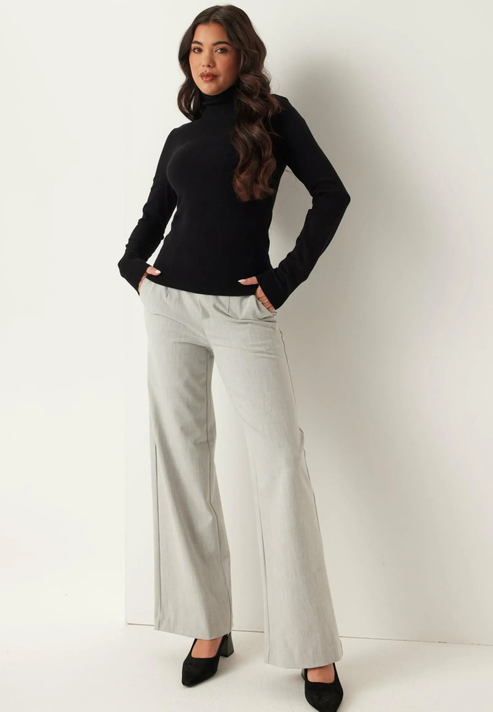 Object Collectors Item Leveälahkeiset Housut|Suorat Housut*Objlisa MW Wide Pant