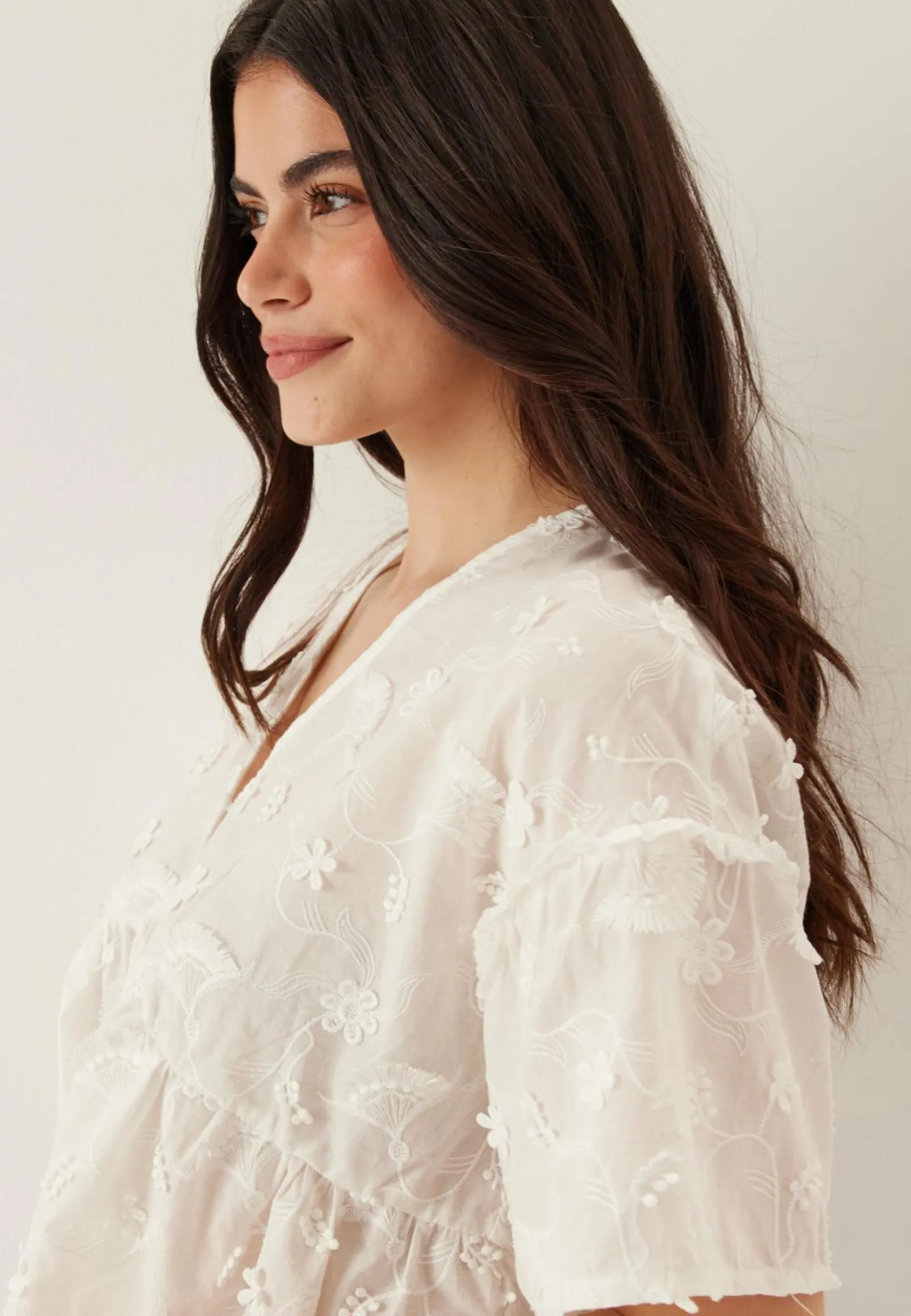 Object Collectors Item Yksiväriset Puserot Ja Paidat|Tunikat Ja Puserot*Objlora S/S RE V-NECK TOP