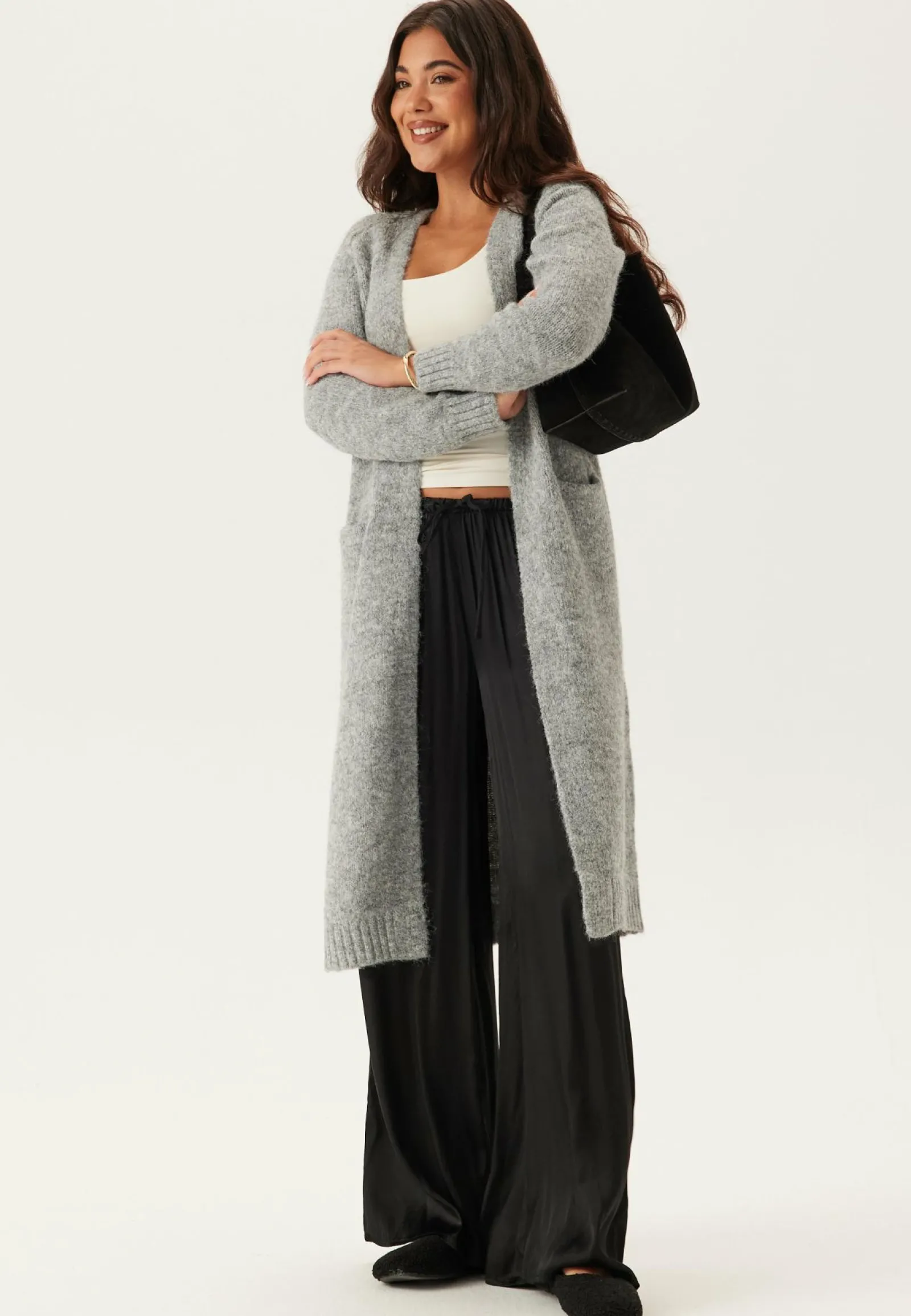 Object Collectors Item Neuletakit Ja Neuleet|Neuletakit*Objmilu Ls Lo Long Knit Cardig