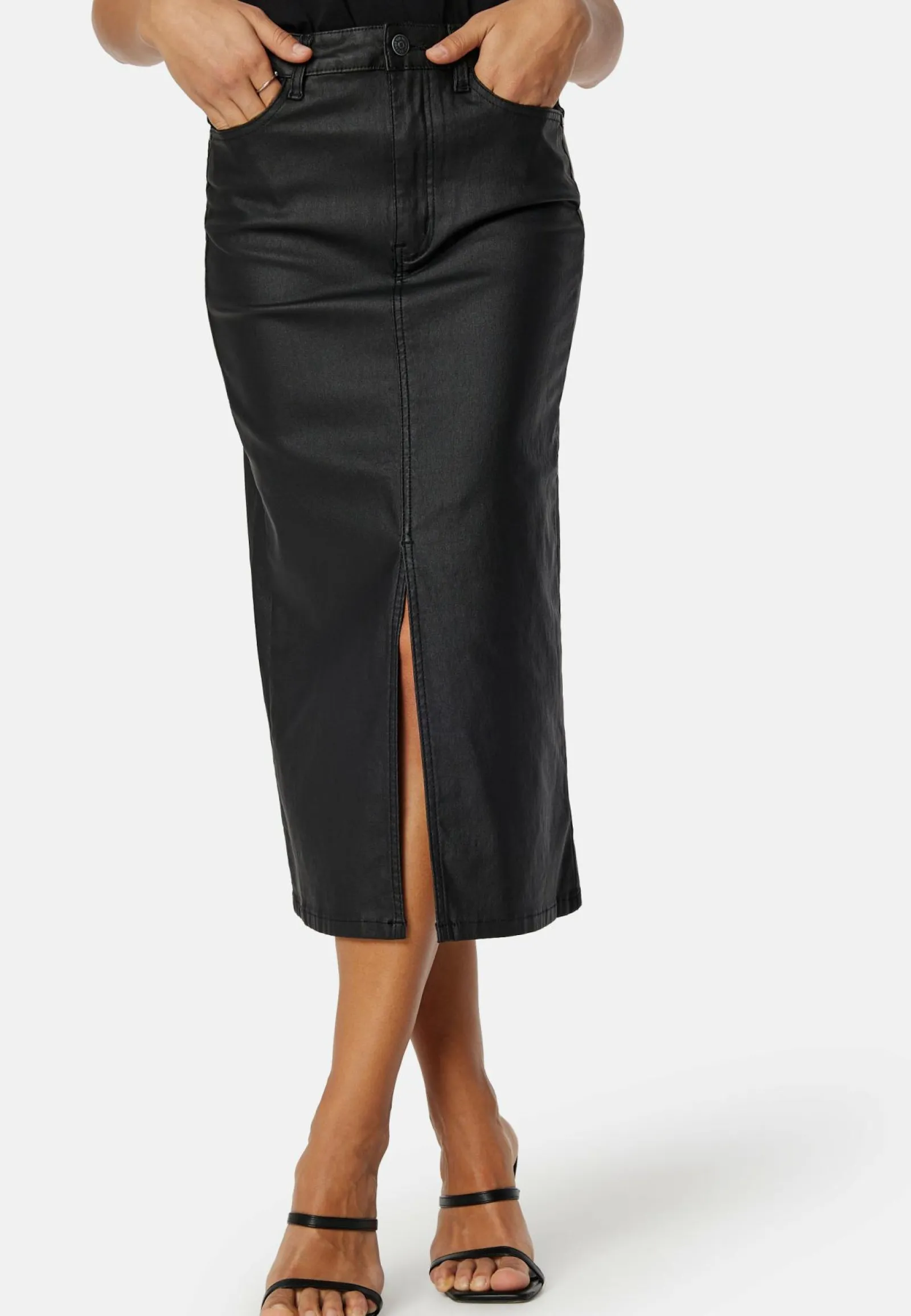 Object Collectors Item Juhlameet|Midihameet*Objnaya Coated Mid Waist Skirt