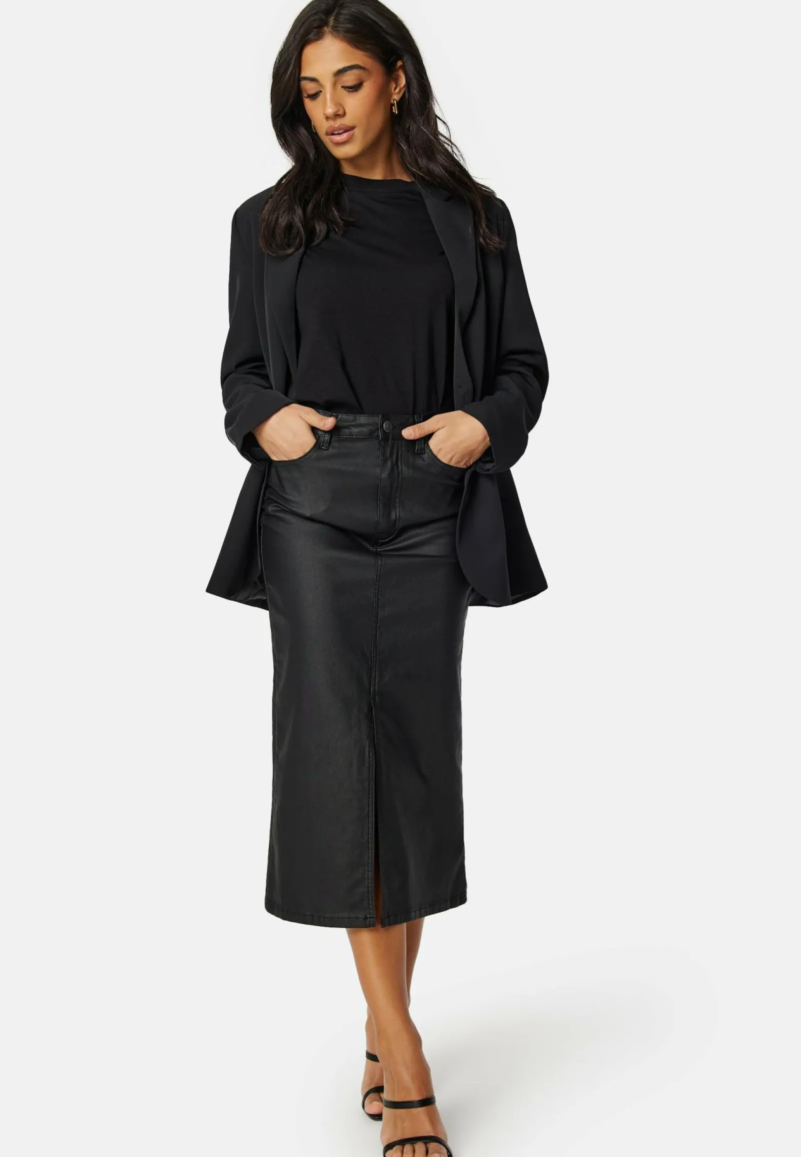 Object Collectors Item Juhlameet|Midihameet*Objnaya Coated Mid Waist Skirt