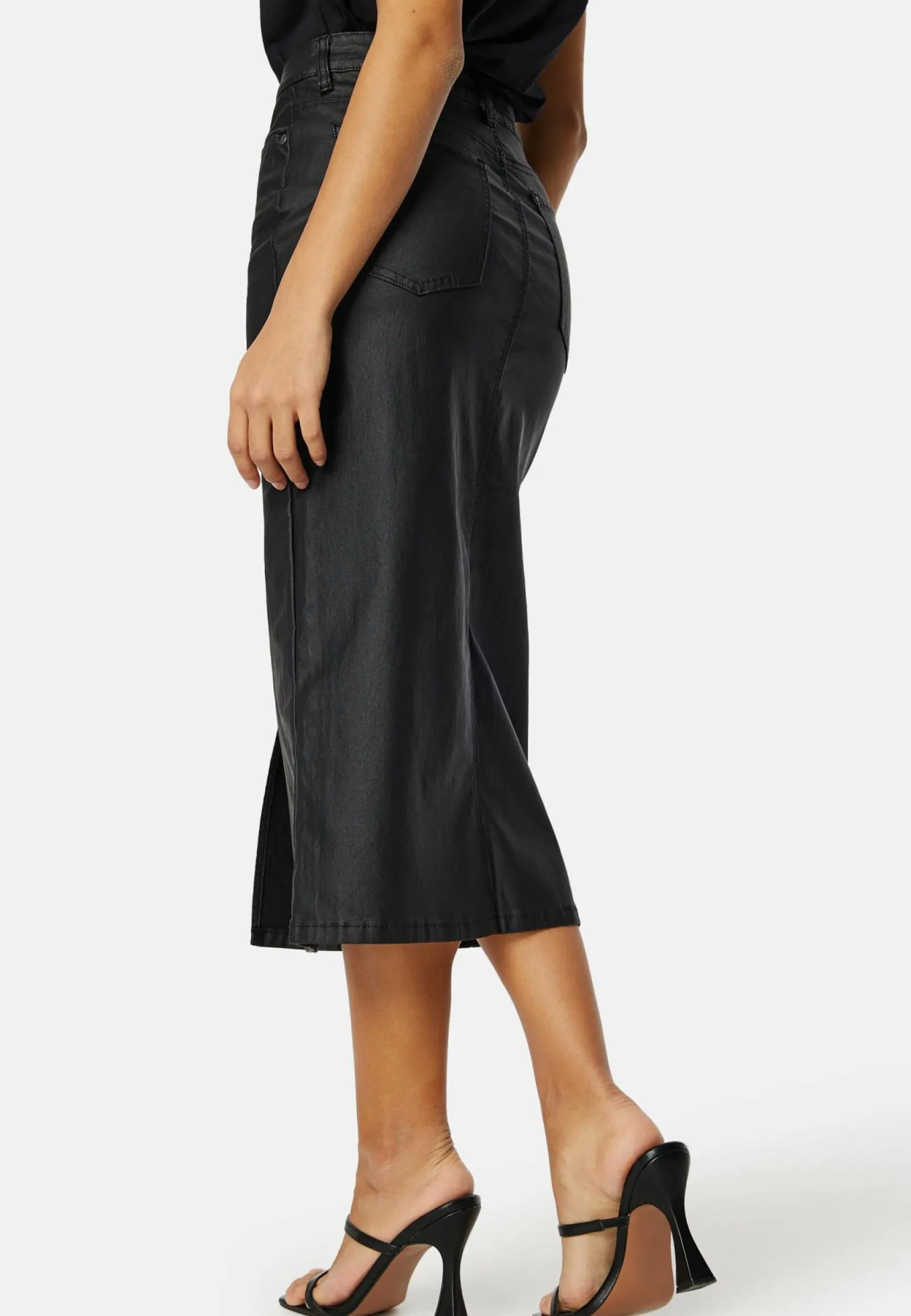 Object Collectors Item Juhlameet|Midihameet*Objnaya Coated Mid Waist Skirt