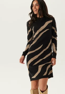 Object Collectors Item Kukkakuosiset Ja Kuviolliset Mekot|Pitkähihaiset Mekot*Objray L/S Knit Dress