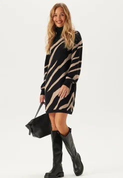 Object Collectors Item Kukkakuosiset Ja Kuviolliset Mekot|Pitkähihaiset Mekot*Objray L/S Knit Rollneck Dress