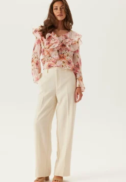 Object Collectors Item Leveälahkeiset Housut|Keskivyötäröiset Housut*Objsigrid Casual Pant