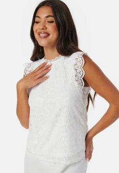 Pieces Pitsitopit|Juhlatopit*Olline SL Lace Top