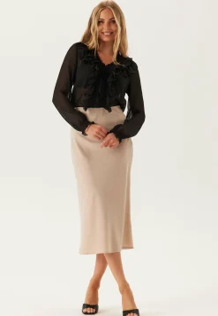 ONLY Yksiväriset Puserot Ja Paidat|Tunikat Ja Puserot*Onlanina Life Ls Ruffel V-neck