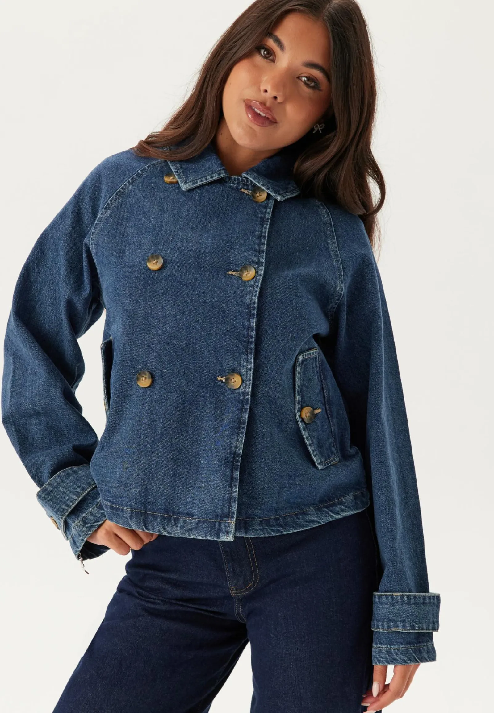 ONLY Takit|Farkkutakit*Onlapril Short Dnm Trench