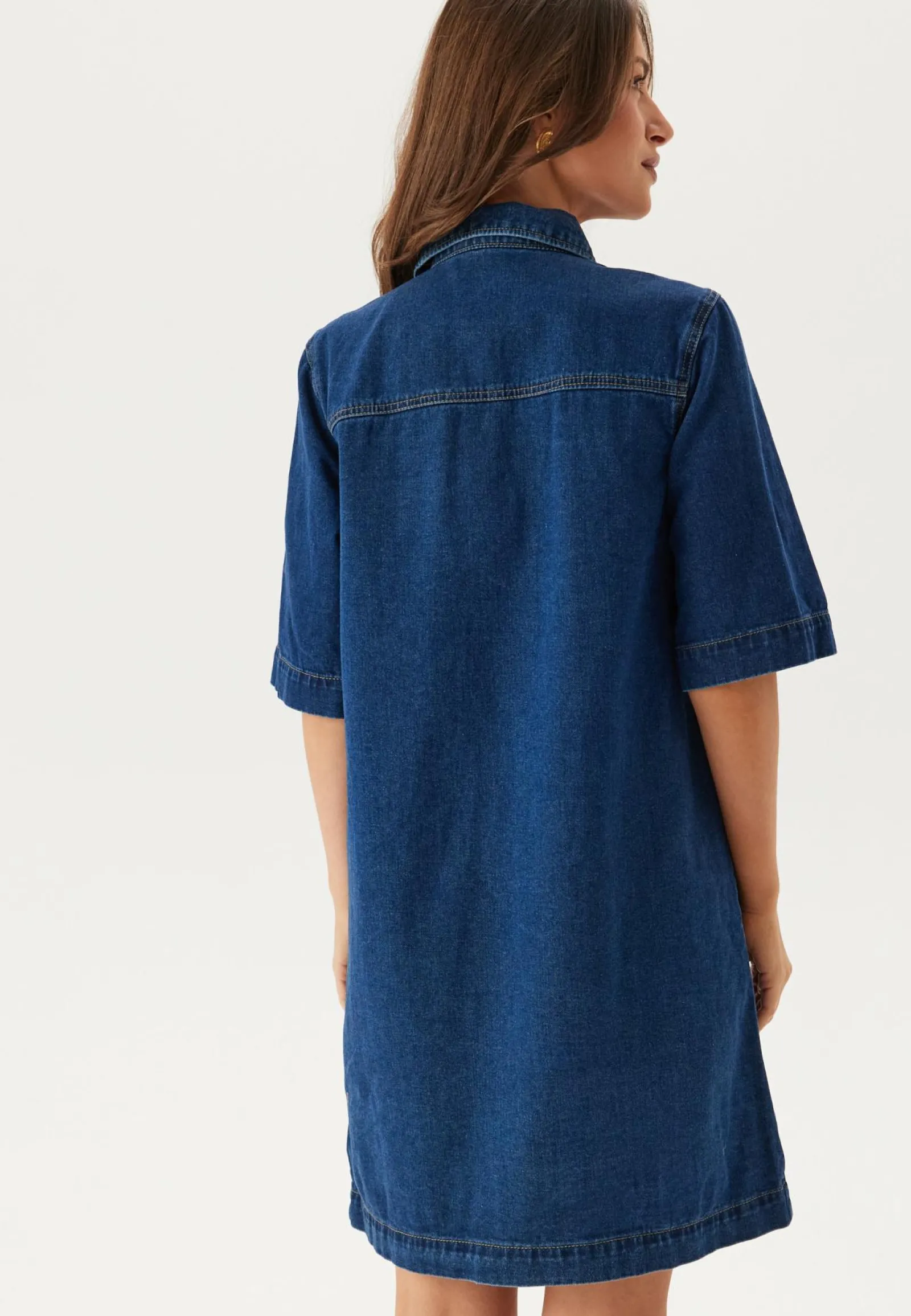 ONLY Farkkumekko|Minimekot*Onlbelle S/S BUTTON DRESS DNM