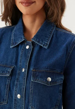 ONLY Farkkumekko|Minimekot*Onlbelle S/S BUTTON DRESS DNM