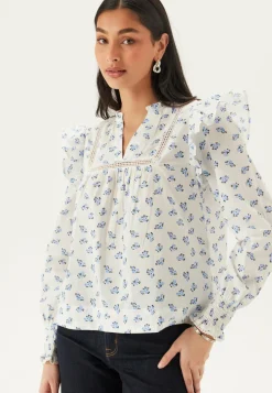 ONLY Tunikat Ja Puserot|Rennot Puserot Ja Paidat*Onlidris Ls Frill Tape Top