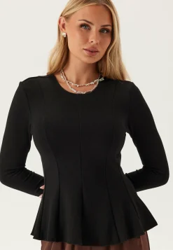 ONLY Pitkähihaiset Topit|Perustopit*Onlkenya L/S PEPLUM TOP JRS PE