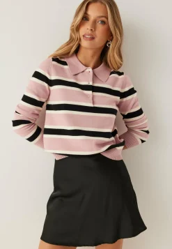 ONLY Neuletopit|Neuletopit*Onllondon Ls Stripe Polo Cc Kn