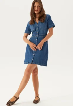 ONLY Farkkumekko*Onlmelanie S/S FITTED DRESS DN