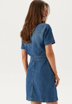 ONLY Farkkumekko*Onlmelanie S/S FITTED DRESS DN