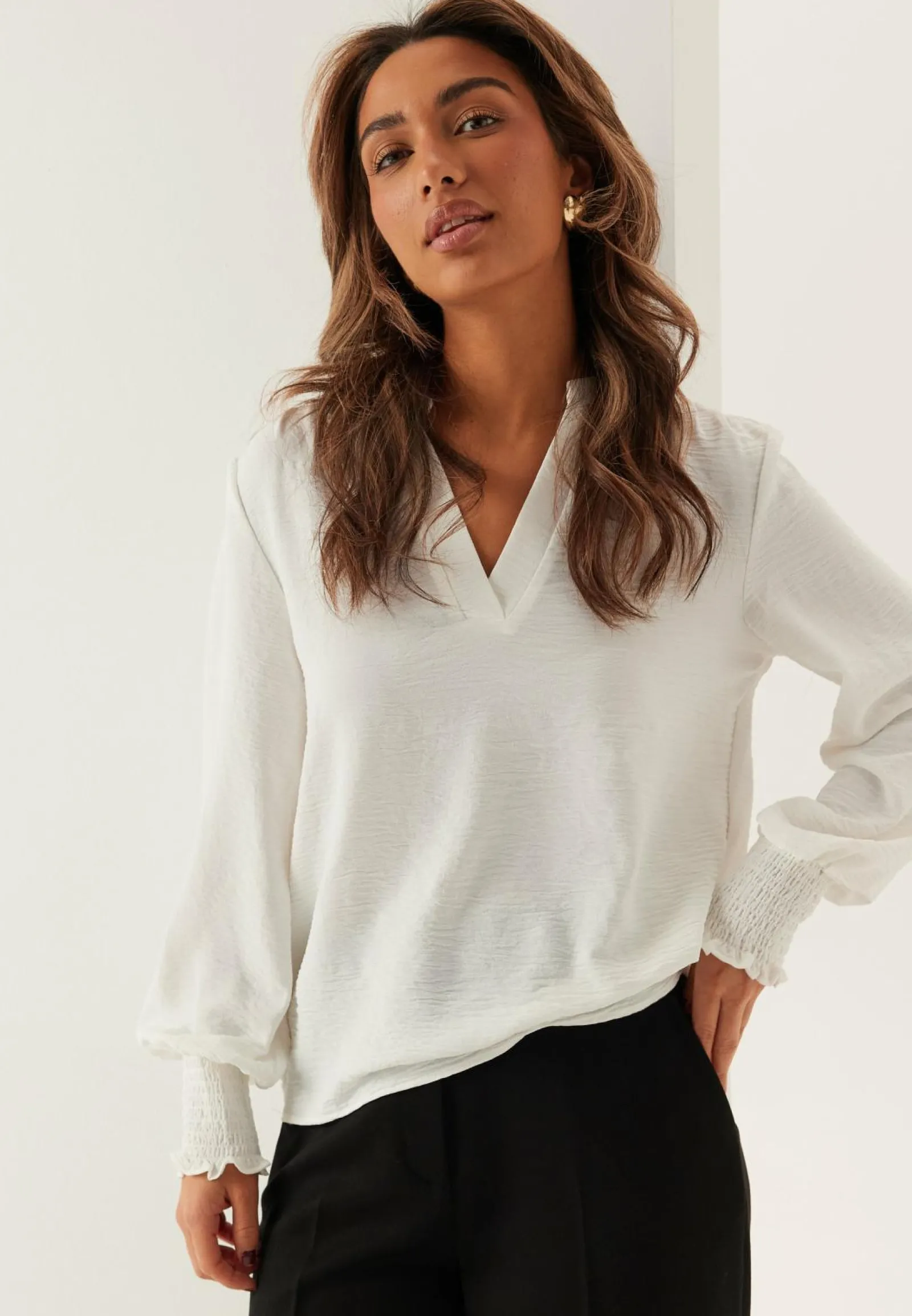 ONLY Yksiväriset Puserot Ja Paidat|Tunikat Ja Puserot*Onlmette V-Neck Smock Top