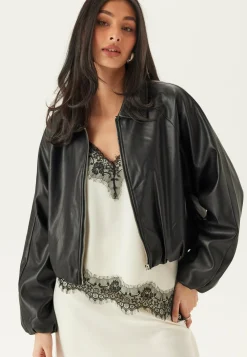 Pieces Kevättakit|Bomber-Takit*Onlsaramy Faux Leather Bomber