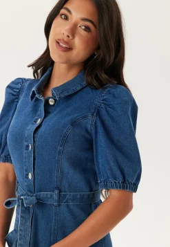 ONLY Farkkumekko|Paitamekot*Onlvibbe Ss Belt Dnm Dress