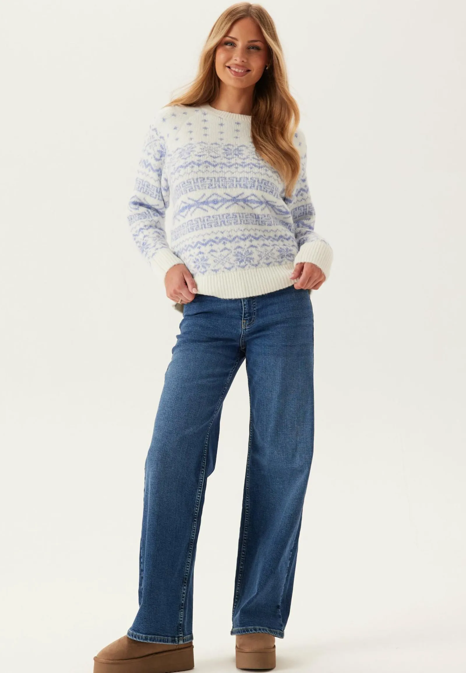 ONLY Neulepuserot|Neulotut Neulepuserot*Onlxmas Nordic Ls O-neck Knt