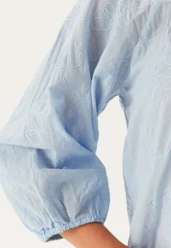 ONLY Yksiväriset Puserot Ja Paidat|Tunikat Ja Puserot*Onlzion 3/4 V-NECK EMB TOP WVN