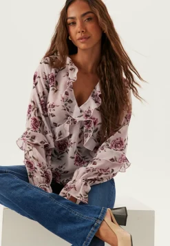 BUBBLEROOM Röyhelöpuserot|Tunikat Ja Puserot*Open Back Frill Blouse