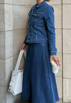 Pieces Farkkuhameet|Farkkuhame*Pcabbi Mw A-shape Ankle Skirt