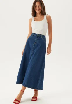 Pieces Farkkuhameet|Farkkuhame*Pcabbi Mw A-shape Ankle Skirt