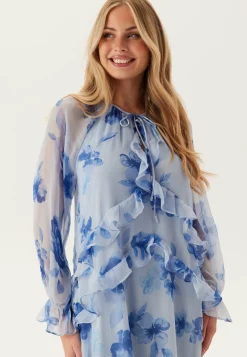 Pieces Juhlamekot|Kukkakuosiset Ja Kuviolliset Mekot*Pcclara Ls Long V-neck Dress