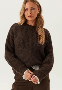 Pieces Neulepuserot|Neulotut Neulepuserot*Pccleo Ls O-neck Chunky Knit