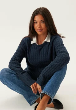 Pieces Juhlavat Neuleet|Neulepuserot*Pcfia Ls Cable Knit