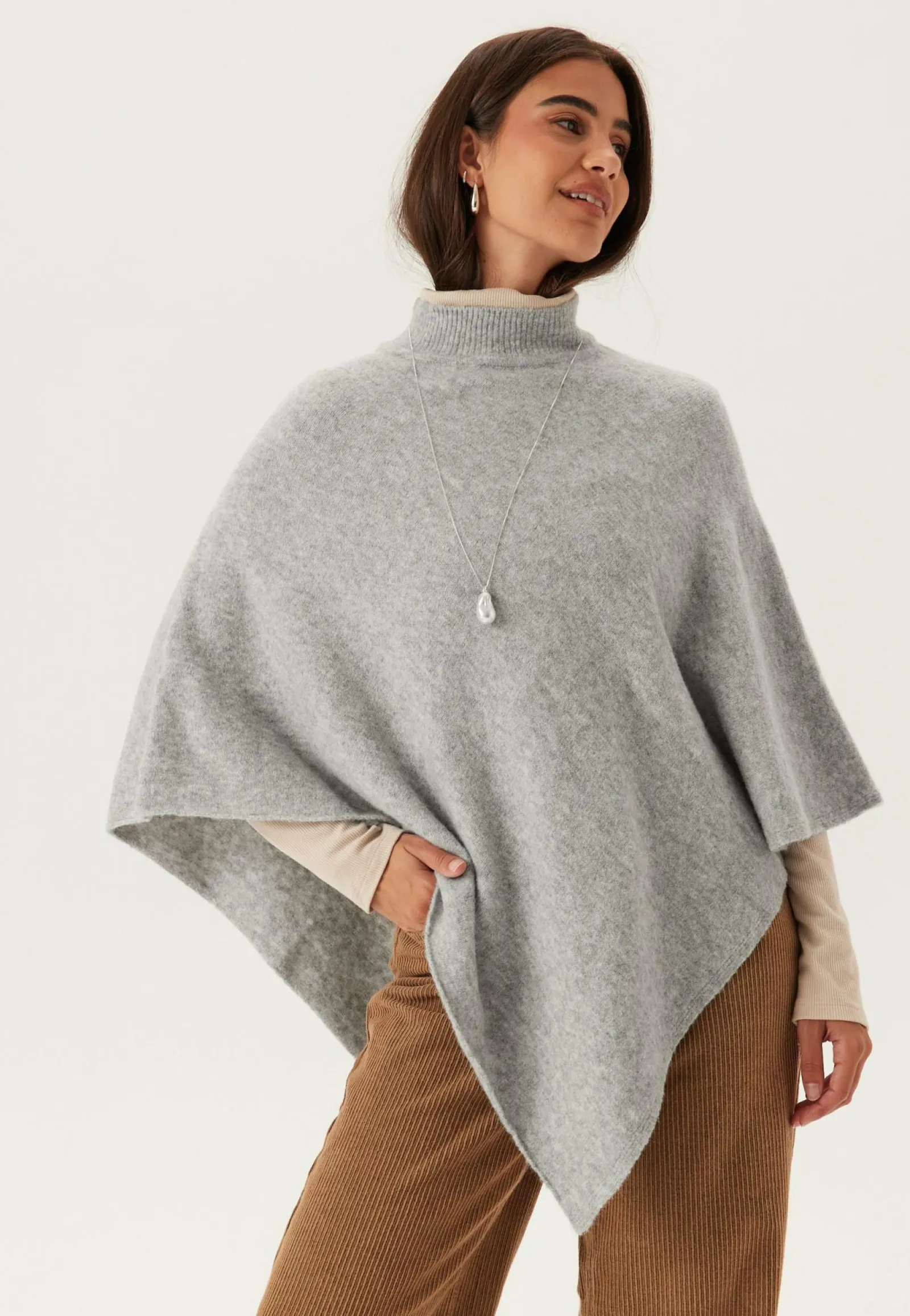 Pieces Ponchot*Pcfortuna High Neck Poncho