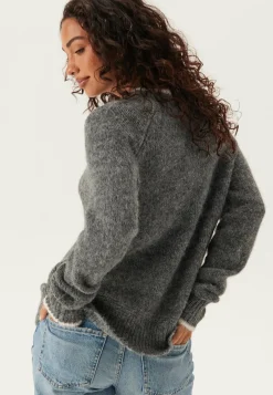 Pieces Neulepuserot|Neulotut Neulepuserot*Pcivy Ls O-neck Contrast Knit