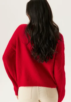 Pieces Neulepuserot|Neulotut Neulepuserot*Pcjenna Ls O-neck Cable Knit