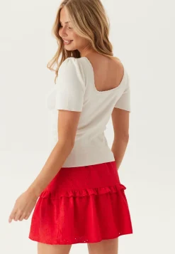 Pieces Perustopit|Neuletopit*Pcjuline Ss Rev Knit Tee