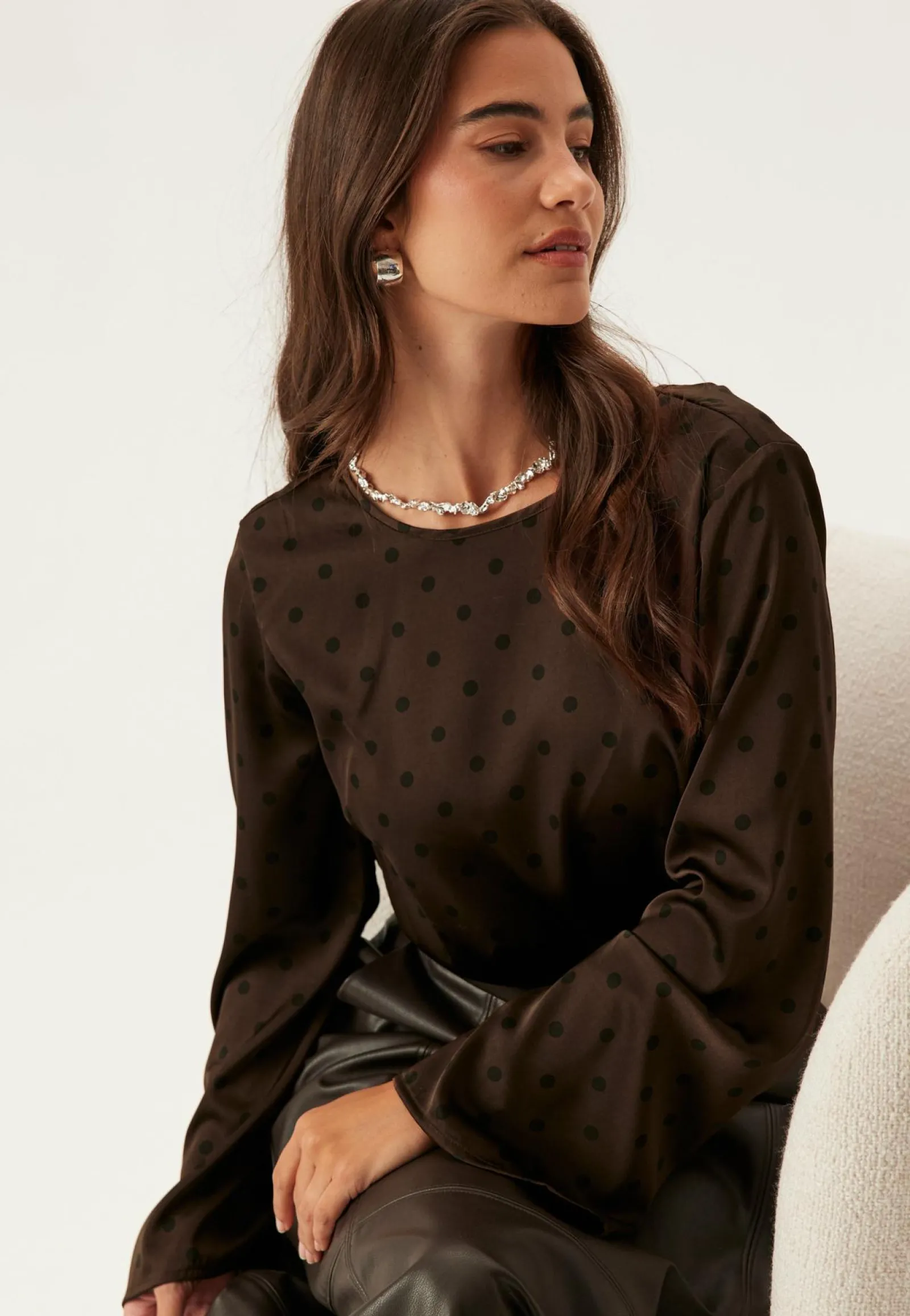 Pieces Rennot Setit|Tunikat Ja Puserot*Pcjytta Ls Satin Top