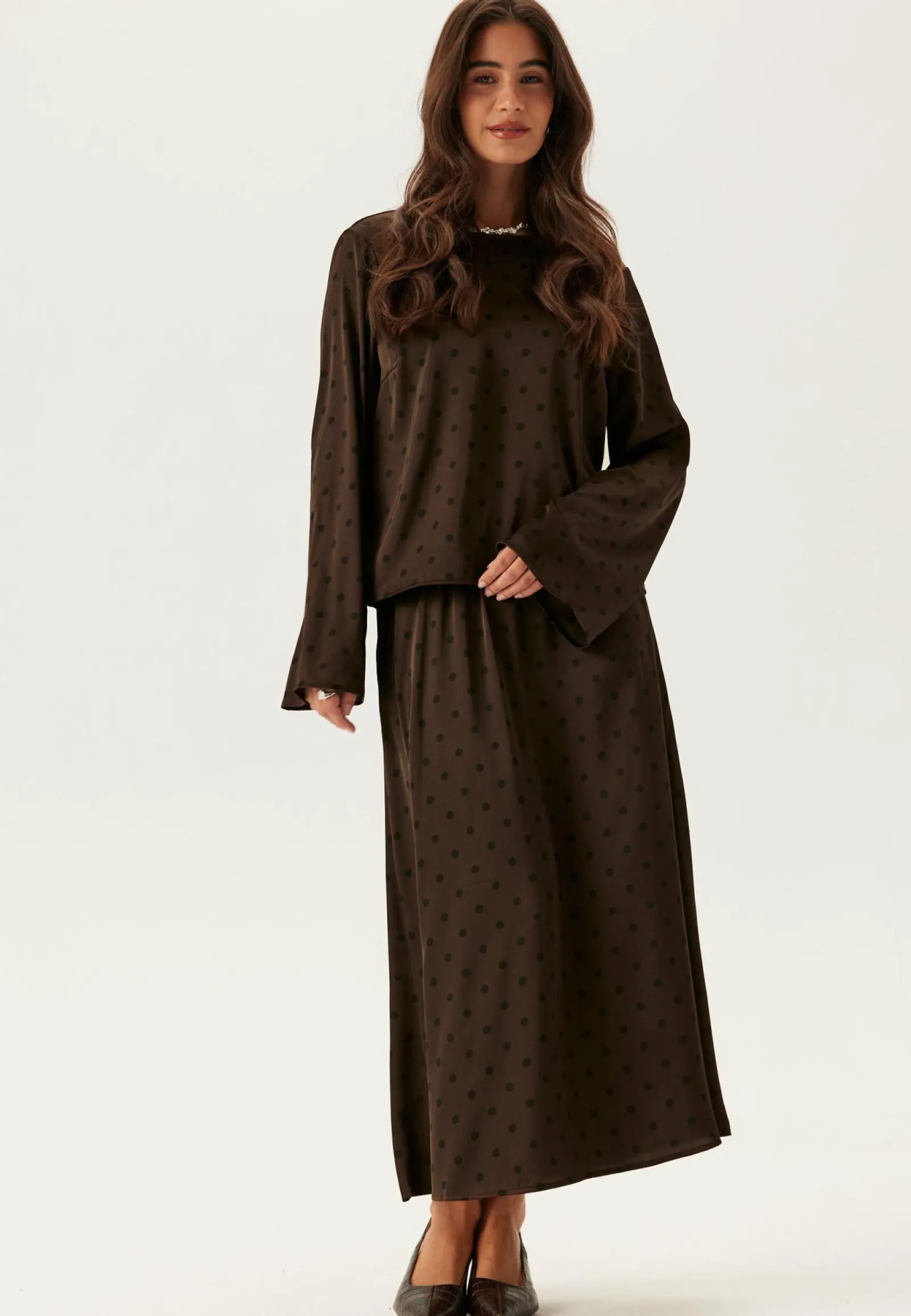 Pieces Rennot Setit|Tunikat Ja Puserot*Pcjytta Ls Satin Top