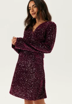 Pieces Uudenvuoden Mekot|Joulumekot*Pckam Ls V-neck New Dress Jrs