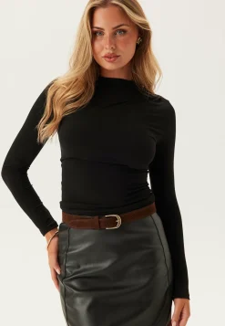 Pieces Pitkähihaiset Topit|Perustopit*Pcmadison Ls Draped Top Jrs