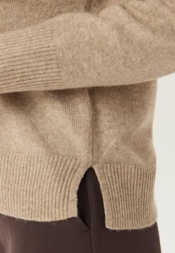 Pieces Neulepuserot|Neulotut Neulepuserot*Pcmalou Ls O-neck Cutline Knit