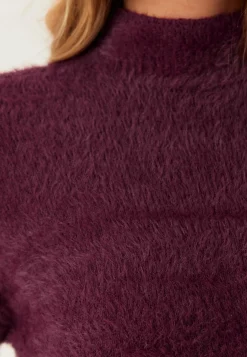 Pieces Neulepuserot|Neulotut Neulepuserot*Pcovy Ls Mock Neck Knit