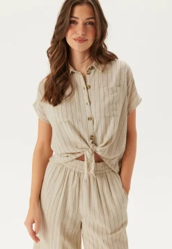 Pieces Rennot Setit|Rusetilliset Puserot*Pcpia Ss Tie Shirt Wvn Noos