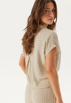 Pieces Rennot Setit|Rusetilliset Puserot*Pcpia Ss Tie Shirt Wvn Noos