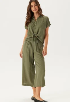 Pieces Rennot Puserot Ja Paidat|Rennot Topit*Pcpia Ss Tie Shirt Wvn Noos