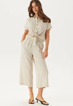 Pieces Rennot Puserot Ja Paidat|Rennot Topit*Pcpia Ss Tie Shirt Wvn Noos